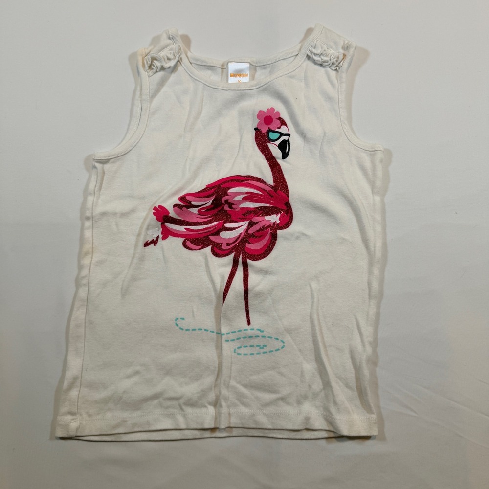 Gymboree Girls Pink Flamingo Tank